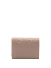 Gucci Gg Mini Debossed Leather Wallet In Brown