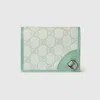Gucci Gg Emblem Mini Wallet In Blue