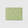 Gucci Gg Emblem Mini Wallet In Green