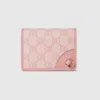 Gucci Gg Emblem Mini Wallet In Pink