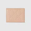 Gucci Gg Emblem Mini Wallet In Brown