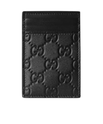 Gucci Gg Emblem Money Clip In Black