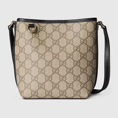Gucci Gg Emblem Nano Bucket Bag In Sand
