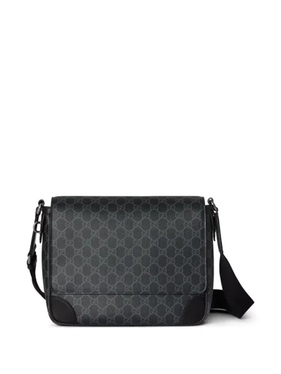 Gucci Gg Emblem Shoulder Bag In Black
