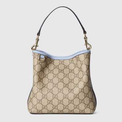 Gucci Gg Emblem Small Bucket Bag In Sand