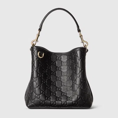 Gucci Gg Emblem Small Bucket Bag