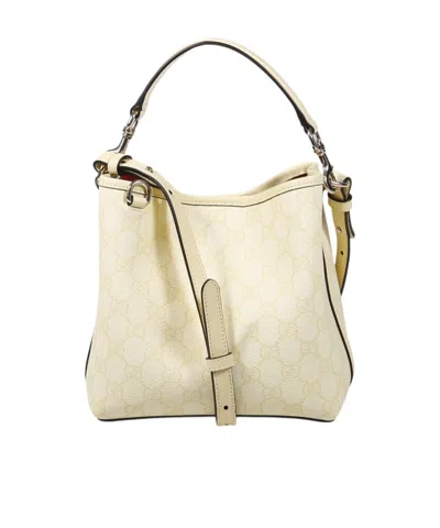 Gucci Gg Emblem Small Bucket Bag In Brown