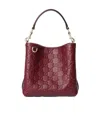 Gucci Gg Emblem Small Bucket Bag In Red