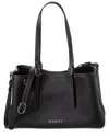 Gucci Gg Emblem Small Leather Tote In Black