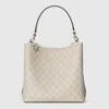 Gucci Gg Emblem Small Shoulder Bag In Beige