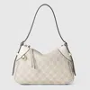 Gucci Gg Emblem Small Shoulder Bag In Gray
