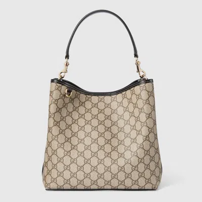 Gucci Gg Emblem Small Shoulder Bag In Beige