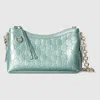 Gucci Gg Emblem Small Shoulder Bag In Blue