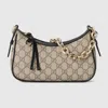 Gucci Gg Emblem Small Shoulder Bag In Sand