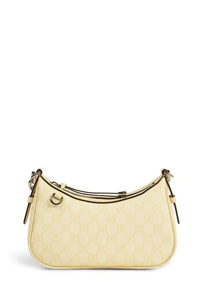 Gucci Gg Emblem Small Shoulder Bag In Yellow