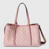 Gucci Gg Emblem Small Tote Bag In Pink