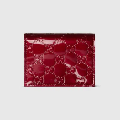 Gucci Gg Emblem Small Wallet In Brown