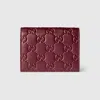 Gucci Gg Emblem Small Wallet In Burgundy