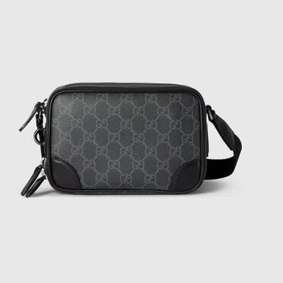 Gucci Gg Emblem Super Mini Bag In Black