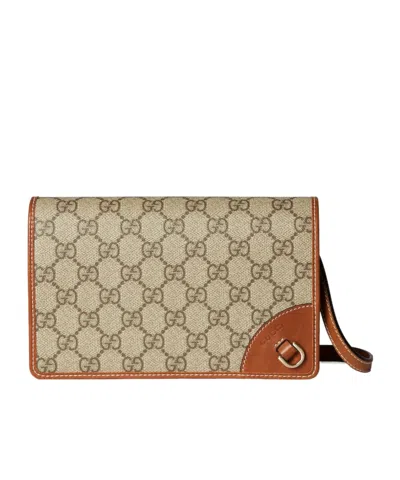 Gucci Gg Emblem Super Mini Shoulder Bag In Multi