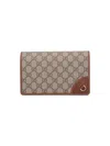 Gucci 'gg Emblem' Wallet With Shoulder Strap