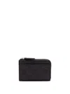Gucci `gg Emblem` Zip Card Case In Black  