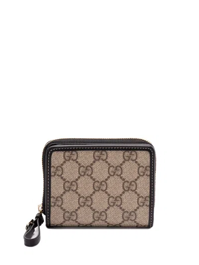 GUCCI `GG EMBLEM` ZIPPED MINI WALLET