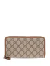 Gucci Women Gg Emblem Zipped Wallet