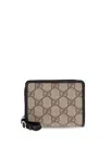 Gucci Women Gg Emblem Zipped Wallet In Black