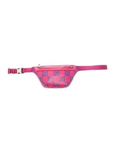 Pre-owned Gucci Gg Embossed Belt Bag In Pink