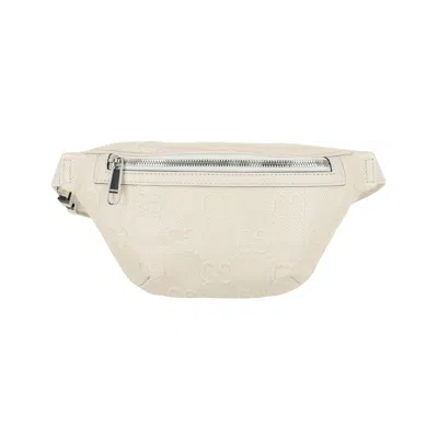 Pre-owned Gucci Gg Embossed Belt Bag 'white' | Men's Size 90