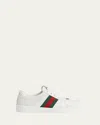 Gucci Gg Embossed Leather Low-top Sneakers