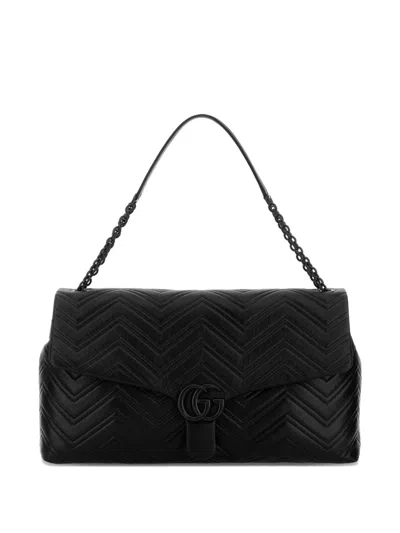 Gucci Gg Embossed Leather Wallet In Black