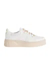 Gucci Gg Embossed Low-top Sneakers In White