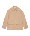 Gucci Denim Jacket In Nude
