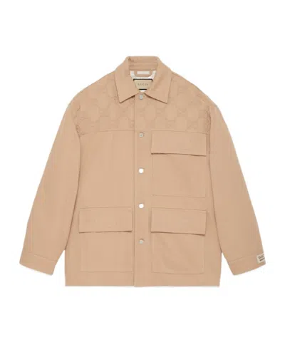 GUCCI GUCCI GG DETAIL DENIM JACKET