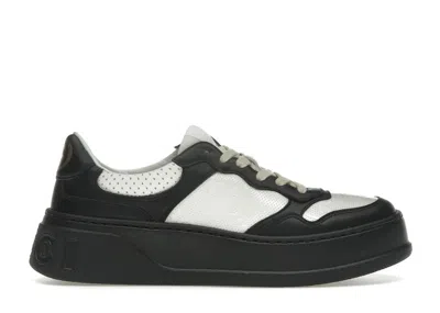 Pre-owned Gucci Gg Embossed Sneaker (women's) Sneakers In Black/white