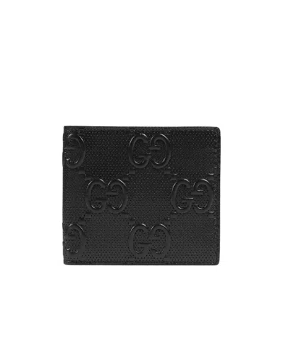Gucci Gg Embossed Wallet In Black