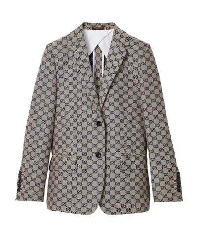 GUCCI GUCCI GG PATTERNED JACKET
