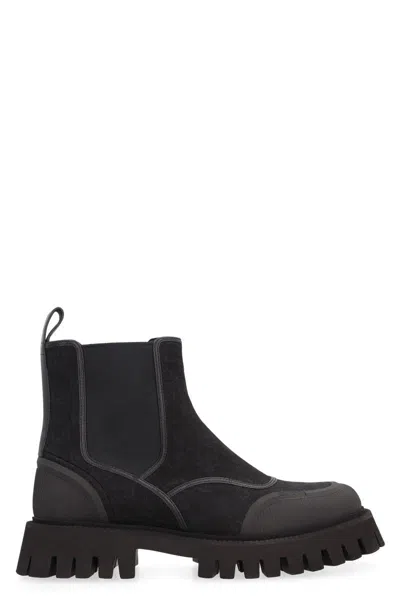 GUCCI GUCCI GG FABRIC ANKLE BOOTS