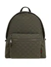 Gucci Gg Canvas Medium Backpack In Green