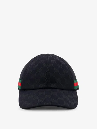 Gucci Gg Fabric Baseball Hat In Black