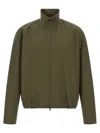 Gucci Gg Fabric Bomber Jacket Puffer Jackets Green In Green