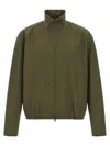 Gucci Gg Fabric Bomber Jacket Puffer Jackets Green In Green
