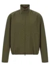 Gucci Gg Fabric Bomber Jacket Puffer Jackets Green In Green
