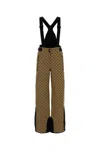 Gucci Dungarees With Adjustable Straps And Panels In Brown