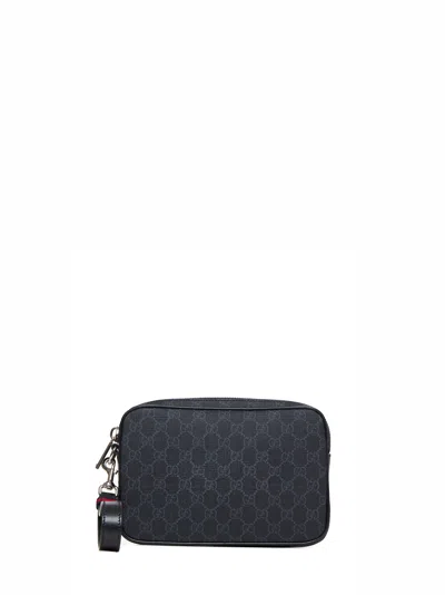 Gucci Gg Fabric Handbag In Black