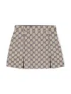 Gucci Gg Canvas Skirt In Brown