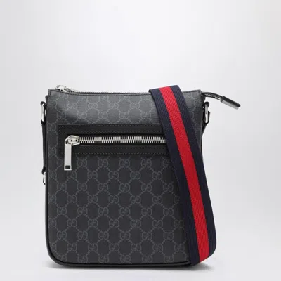 Gucci Gg Fabric Small Shoulder Bag Grey/black Men