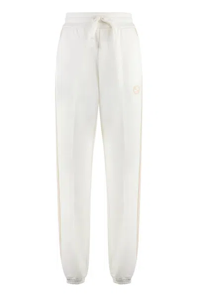 Gucci Gg Felted Jersey Jogging Trousers In White